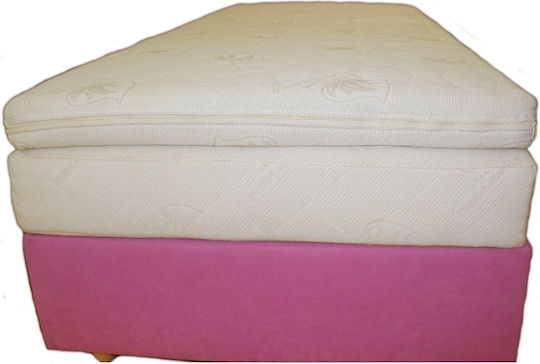 Idilka Ανώστρωμα Memory Μονό Memory Foam Eμποτισμένο με Αλόη & Αποσπώμενο Κάλυμμα 90x200x8εκ.