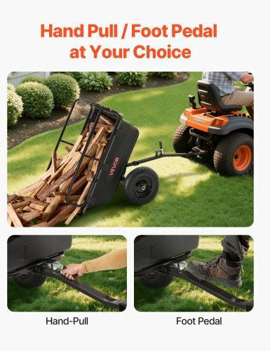 Trailer Garden Cart Plastic Four-wheel with Maximum Load Weight 226kg