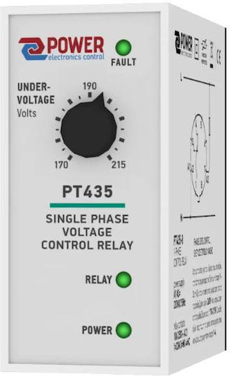 Power Electronics Μονοφασικός Επιτηρητής Τάσης Ράγας PT435-11
