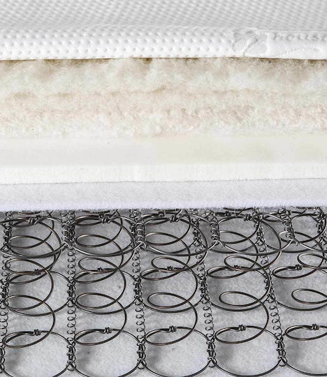 Imperial Strom Crystal Semi-double Ortopedie Saltea 110x200x23cm cu Arcuri