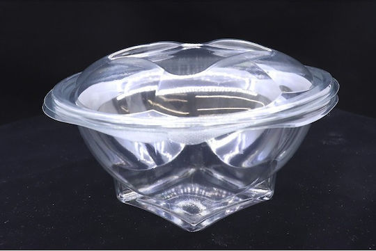 Lux Plast Disposable Plastic PET Tableware for Salads 50pcs
