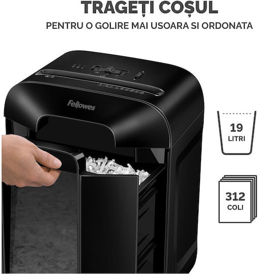 Fellowes Καταστροφέας Εγγράφων LX 85 Micro Cut 12 Φύλλων με Κάδο 19lt