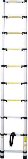 Vesta Telescopic Ladder Aluminum 10 of Steps with Maximum Height 2.9m