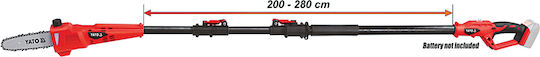 Yato YT-82837 Pile De Ferăstrău Divizibil Cu Baterie Solo Lungime Totală 280cm Și Lungimea Lamei 20cm