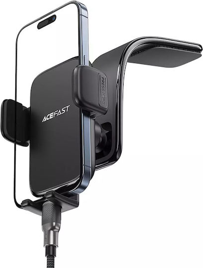 Acefast D28 Car Mobile Mount with Adjustable Hooks Black