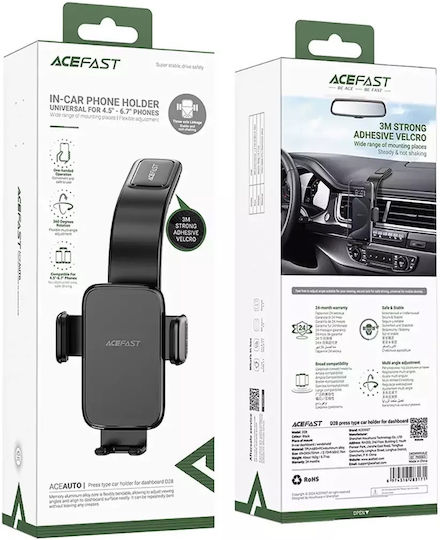 Acefast D28 Car Mobile Mount with Adjustable Hooks Black