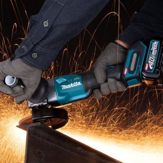 Makita GA029GM201 Τροχός 125mm Μπαταρίας Brushless με Ρύθμιση Στροφών 2x4Ah