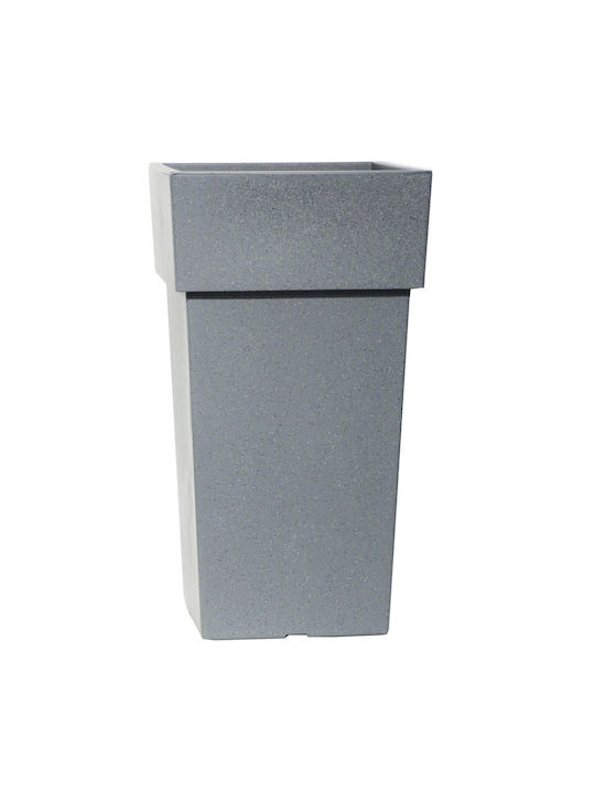 Viomes Linea Pot Plastic Mosaic lava 33x33x60cm.