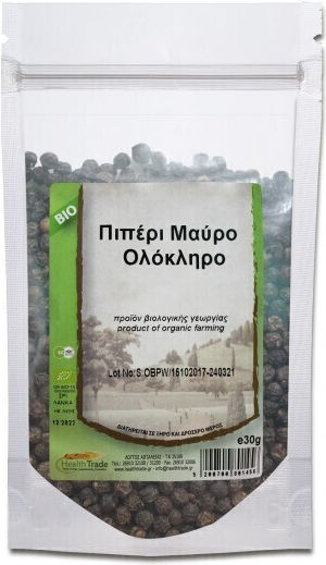 HealthTrade Πιπέρι Βιολογικό Μαύρο Ολόκληρο 30gr
