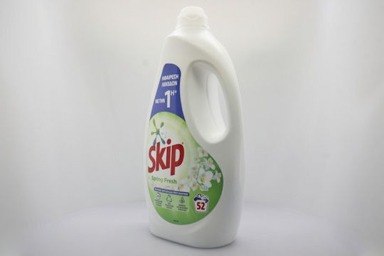 Skip Spring Fresh Υγρό Απορρυπαντικό για Χρωματιστά Ρούχα (52 Μεζούρες)