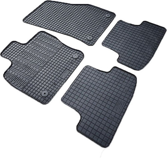 Cik Set of Front and Rear Mats 4pcs for Audi Q2 2017+ Black
