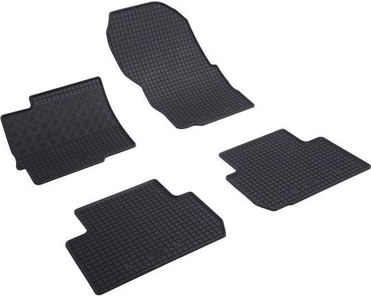 Rigum Set of Front and Rear Mats 4pcs for Mitsubishi Eclipse Cross 2018 Black