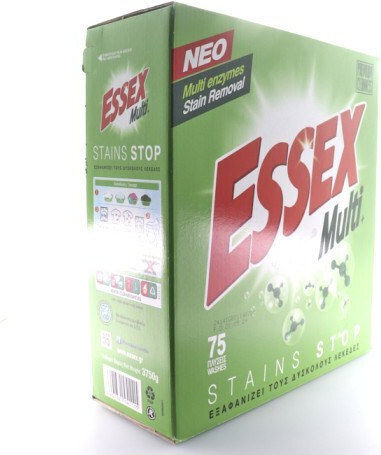 Essex Multi Stains Stop Απορρυπαντικό Ρούχων σε Σκόνη (75 Μεζούρες)