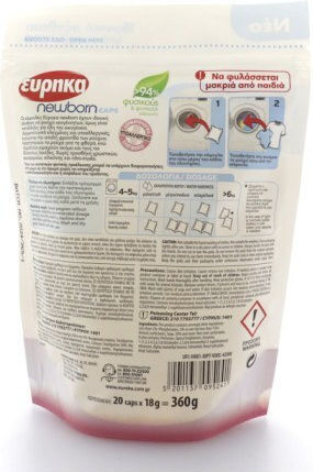 Eureka Neugeborenen-Waschmittel 20x18g Kapseln