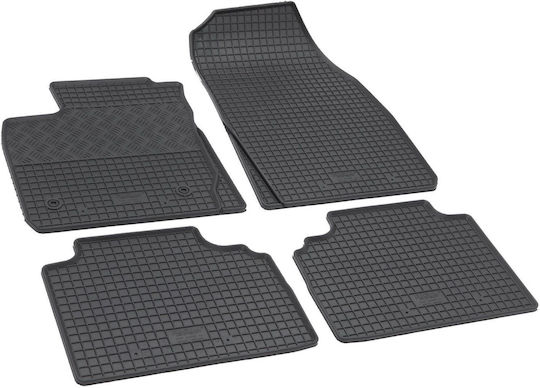 Rigum Set of Front and Rear Mats 4pcs for Ford Tourneo Courier / Transit Courier 2014-2023 Black