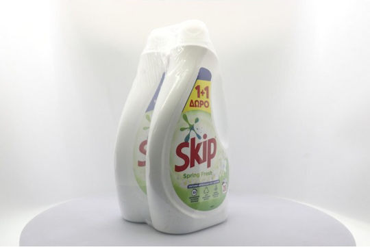 Skip Spring Fresh Υγρό Απορρυπαντικό Ρούχων 2.884lt (28 Μεζούρες) 1+1 Δώρο