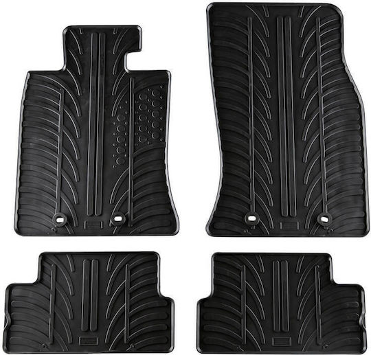 Gledring Set of Front and Rear Mats 4pcs for Mini ONE 2006-2014 Black