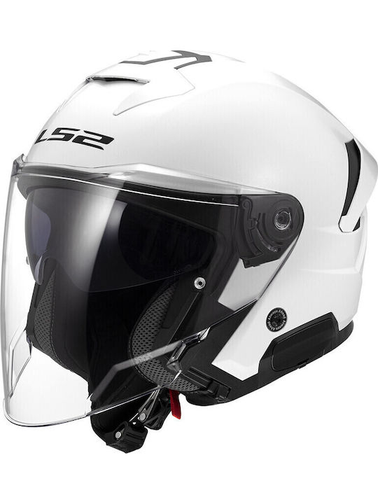 LS2 Verso II White Motorradhelm Jet ECE 22.06 1500gr mit Sonnenblende
