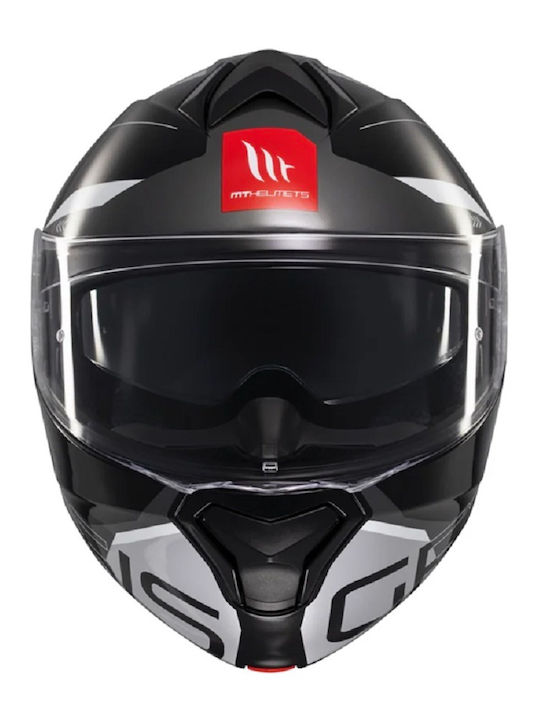 MT Genesis SV ATEMPO B3 Atempo B2 Black/Grey Gloss Motorcycle Helmet Flip-Up DOT / ECE 22.06 1650gr with Sunvisor