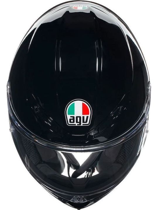AGV K6 S Black Motorcycle Helmet Full Face ECE 22.06 1255gr with Pinlock