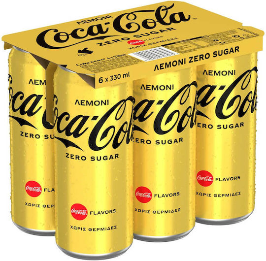 Coca-Cola Zero Lemon Кола с Газировка Без Захар в Кутия 6x330ml