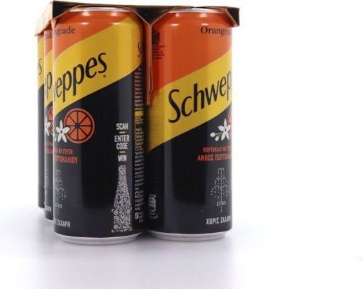 Schweppes Soda Floare de portocal cu carbonatare, fără zahăr în Cutie 6x330ml