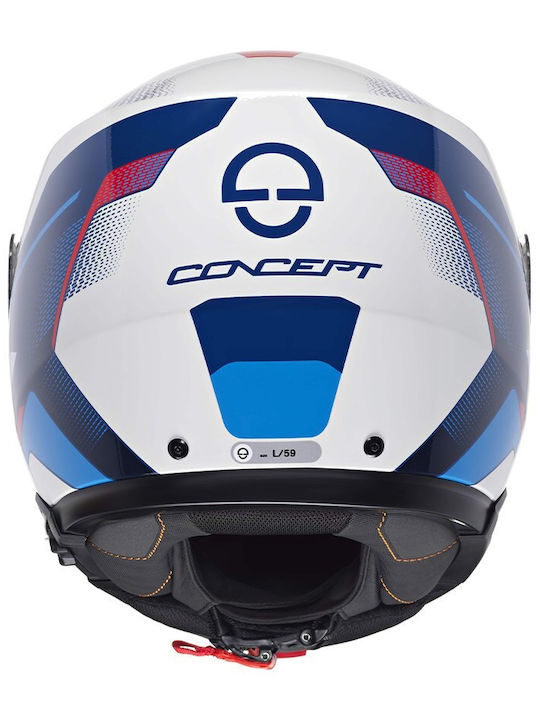 Concept Tracer Blue Κράνος Μηχανής Flip-Up ECE 22.06 1660gr με Pinlock και Sunvisor