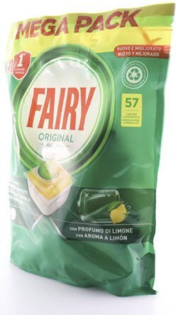 Fairy Original All in One 57 Dishwasher Pods Lemon
