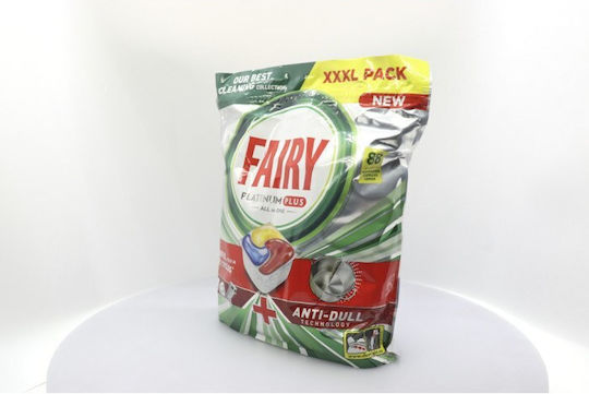 Fairy Platinum Plus All In One Lemon Dishwasher Capsules 88 Pieces
