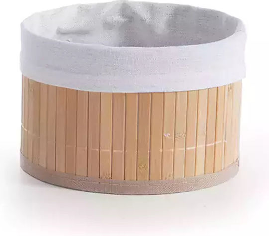 Nef-Nef Homeware Διακοσμητικό Καλάθι Μπαμπού Μπεζ 23x13.5x13.5εκ.