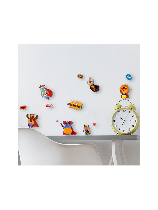 Ango Kids Foam 3D Wall Sticker Super Heroes 31.5x36cm 12pcs