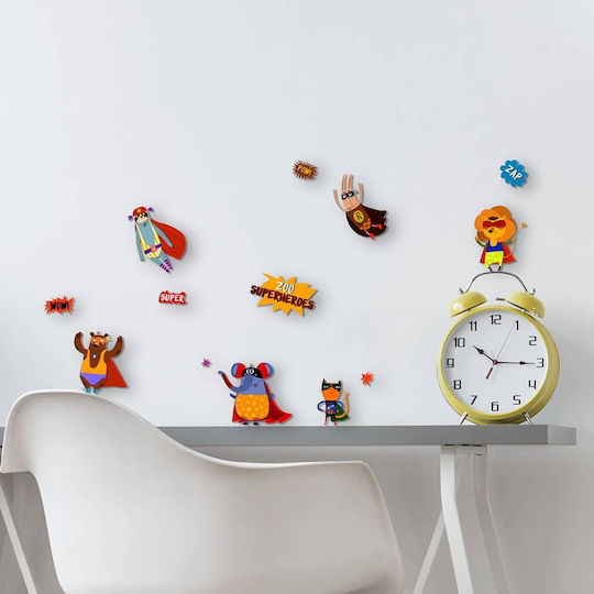 Ango Kids Foam 3D Wall Sticker Super Heroes 31.5x36cm 12pcs