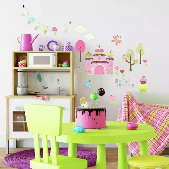 RoomMates Decor Kids Wall Decor Sticker Princess Castle RMK1605 24x25cm 56 Pieces