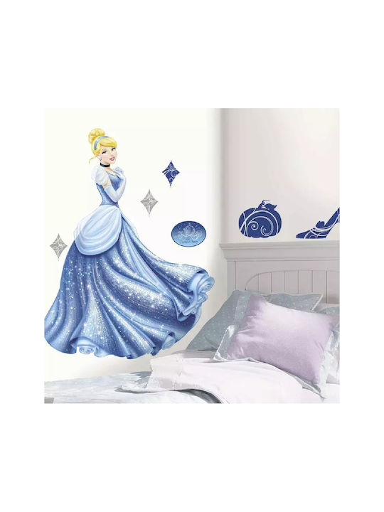 Παιδικό Διακοσμητικό Αυτοκόλλητο Τοίχου Cinderella 7τμχ