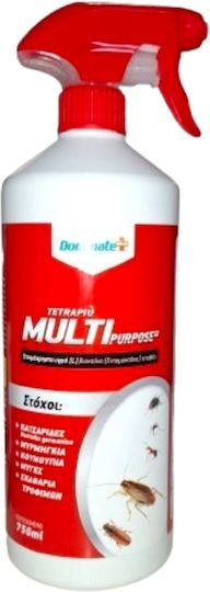 Dominate Plus Tetrapiu Multipurpose Εντομοκτόνο Spray για Αράχνες / Κατσαρίδες / Μυρμήγκια / Κουνούπια / Μύγες 750ml Χωρίς Άρωμα
