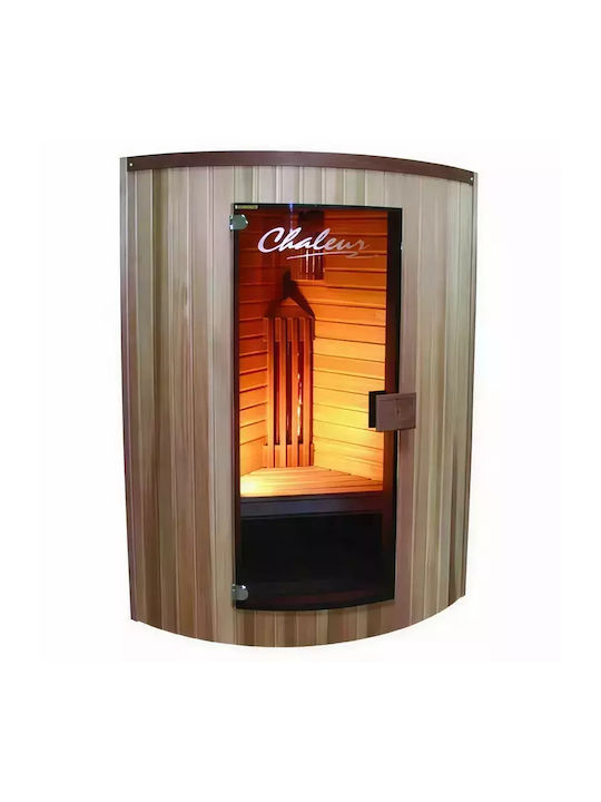 Sauna Curve Einzelsauna Infrarot Innenbereich B110xT110xH200cm
