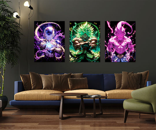 Canvas Painting Dragon Ball Broly Legendary Super Saiyan Knv2710 45cm X 65cm