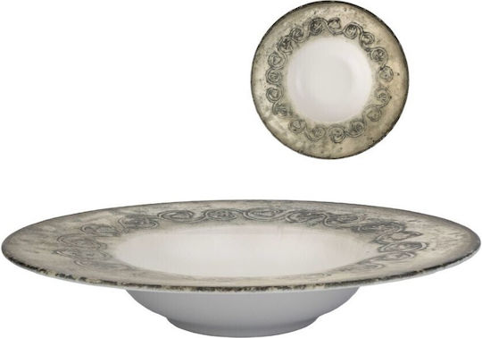 Kutahya Porselen Plate Pasta made of Porcelain with Diameter 27cm