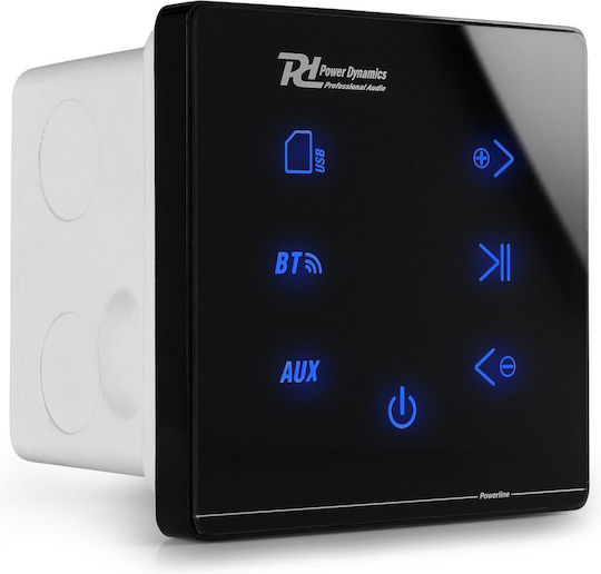 Eingebauter Audio-Verstärker Powerline A50b 20w Rms Bluetooth Usb Sd Schwarze Power Dynamics
