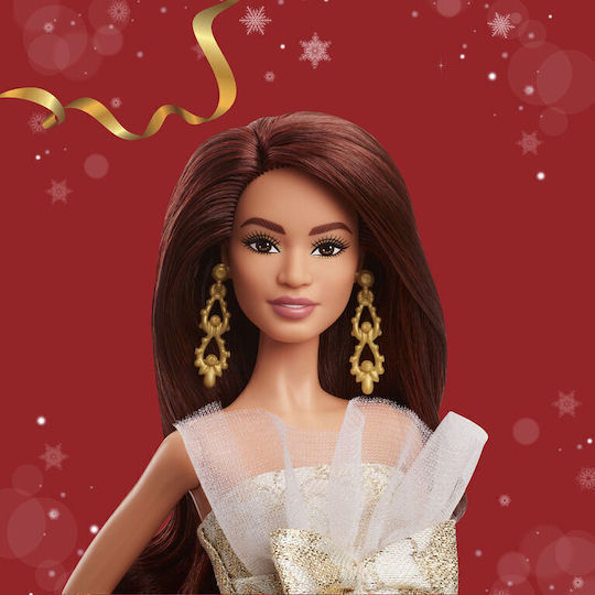 Barbie Holiday 2025 Кестенява коса Колекционерска Кукла за 6+ години+ години