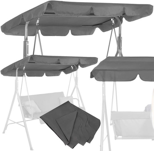 Copertină Din Pânză Pentru Balansoar Mare De Grădină Vizieră 220x115 Cm Gri