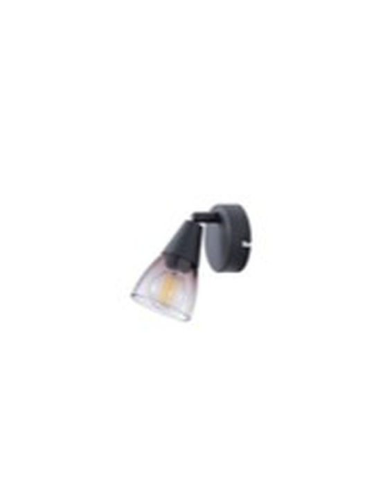 Eurolamp Monos Spot cu Soclu E14 în Culoare Negru