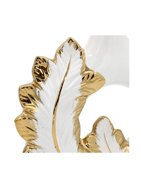 Keskor Decorative Vase White 19x6x20cm