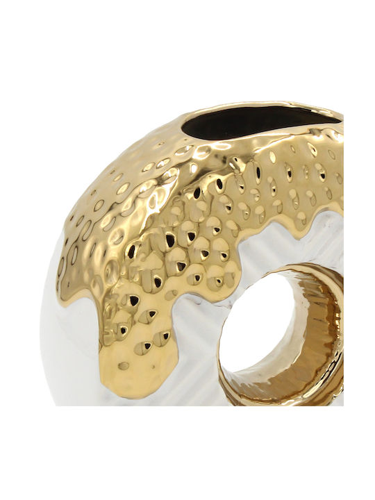 Keskor Decorative Vase White 18x6x18cm