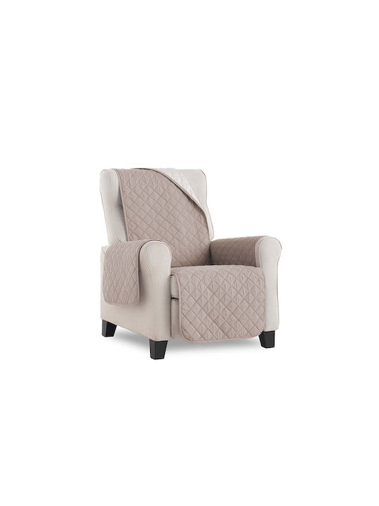 Sofazip Еластичен Калъф За фотьойл Cappuccino-ivory 55εκ. 1бр SZMATCAIV