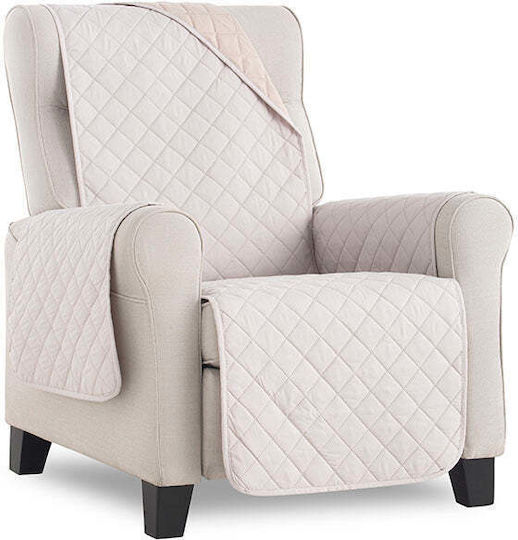 Sofazip Husă Elastică Fotoliu Ivory-beige 55εκ. 1buc SZMATIVBE