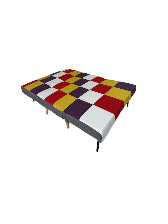 Sara Patchwork Διθέσιος Καναπές Κρεβάτι Πολύχρωμος 134x80x84εκ. 3880O156