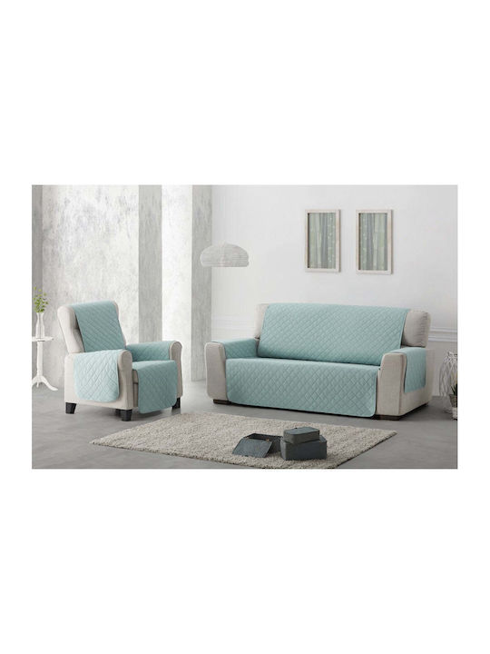 Sofazip Еластичен Калъф За 2-местен диван Mint-beige 110εκ. 1бр SZMATMINTBE
