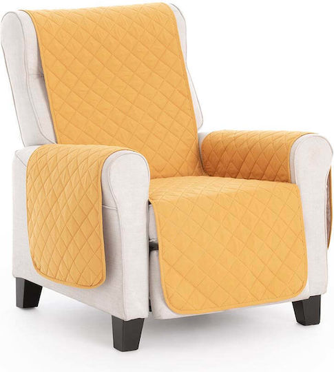 Sofazip Еластичен Калъф За 2-местен диван Mustard-ivory 110εκ. 1бр SZMATMUSIV