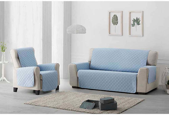 Sofazip Elastic Cover for Four Seater sofa Azure-beige 200εκ. 1pcs SZMATAZBE